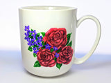 Roses and Violets Mug - 15 oz.