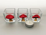 Mushroom Tea Light Candle Holders