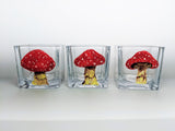 Mushroom Tea Light Candle Holders